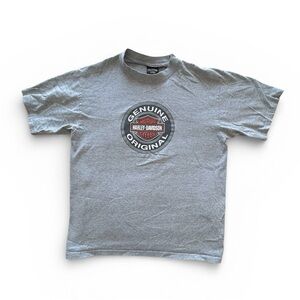 Harley-Davidson Gray Men's Tee with Logo